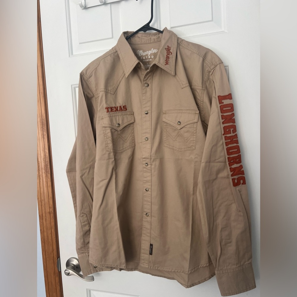Retro wrangler, Texas Longhorns men’s button up